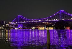 Eindruck von Brisbane bei Nacht